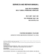 Preview for 3 page of Ezgo 611103 Service & Repair Manual