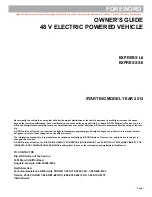 Preview for 3 page of Ezgo 622013 Owner'S Manual