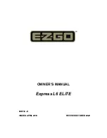 Ezgo Express L6 ELiTE Owner'S Manual preview
