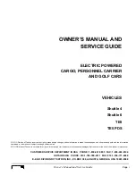 Preview for 3 page of Ezgo EZGO 2001 Owner'S Manual And Service Manual