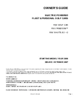 Предварительный просмотр 3 страницы Ezgo rxv freedom 2008 Owner'S Manual