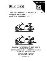 Preview for 1 page of Ezgo TXT 2002 Owner'S Manual & Service Manual