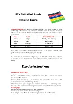 EZKAMI Mini Bands Exercise Manual предпросмотр