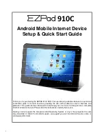 Preview for 1 page of EZPad 910C Setup & Quick Start Manual