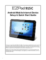 EZPad 915C Setup & Quick Start Manual preview