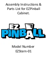 EZPinball EZStern-01 Assembly Instructions & Parts List preview