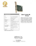 Ezquest A59999 Specification Sheet preview