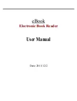 EZRead eBook E60622 User Manual preview