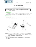 Preview for 1 page of EzYCheckPro EZY302 Quick Operator'S Manual