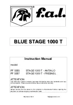 f.a.l BLUE STAGE 1000 T Instruction Manual preview