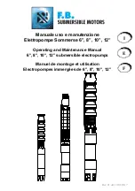 F.B. SUBMERSIBLE MOTORS FB6R Operating And Maintenance Manual preview