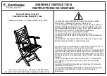 F. CORRIVEAU INTERNATIONAL Nancy II Dining set Assembly Instruction preview