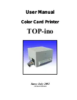 F+D Feinwerk- und Drucktechnik TOP-ino User Manual preview