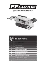 F.F. Group BS 900 PLUS Original Instructions Manual предпросмотр