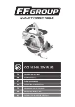 Preview for 1 page of F.F. Group CCS 165-BL 20V PLUS Original Instructions Manual