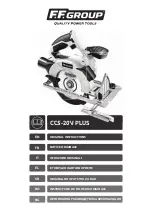 F.F. Group CCS-20V PLUS Original Instructions Manual preview