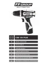 F.F. Group CDD 12V PLUS Original Instructions Manual preview