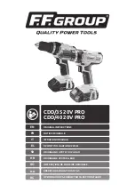 F.F. Group CDD/35 20V PRO Original Instructions Manual preview