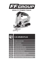 F.F. Group CJS 20V/80 PLUS Original Instructions Manual preview