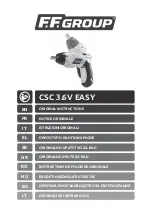 F.F. Group CSC 3.6V EASY Instructions Manual preview