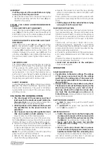 Предварительный просмотр 10 страницы F.F. Group DBG 150 PLUS Original Instructions Manual