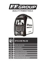 F.F. Group ETIG 200 PULSE Original Instructions Manual preview