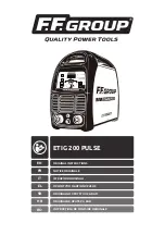 F.F. Group ETIG 200 PULSE Original Instructions Manual предпросмотр