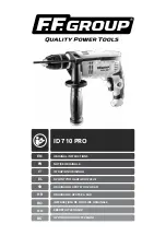 F.F. Group ID 710 PRO Original Instructions Manual preview