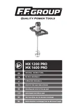 F.F. Group MX 1200 PRO Original Instructions Manual preview