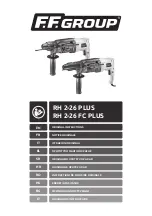 F.F. Group RH 2-26 PLUS Original Instructions Manual preview