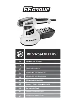 Предварительный просмотр 1 страницы F.F. Group ROS 125 PLUS Original Instructions Manual