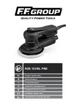 Предварительный просмотр 1 страницы F.F. Group ROS 150 BL PRO Original Instructions Manual