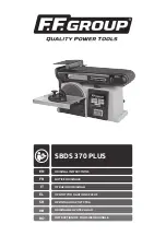 Preview for 1 page of F.F. Group SBDS 370 PLUS Original Instructions Manual