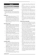 Preview for 10 page of F.F. Group SCMS 210 PLUS Original Instructions Manual