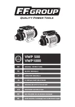 Предварительный просмотр 1 страницы F.F. Group VWP 500 Original Instructions Manual