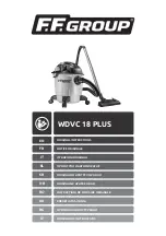 F.F. Group WDVC 18 PLUS Original Instructions Manual предпросмотр