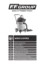 F.F. Group WDVC 60 PRO Original Instructions Manual предпросмотр