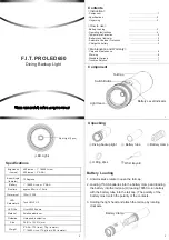 Preview for 1 page of F.I.T. PRO LED650 Manual