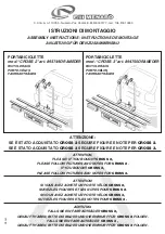 F.lli Menabo CROSS 2 Assembly Instructions Manual preview