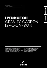 F-One HYDROFOIL GRAVITY CARBON User Manual предпросмотр