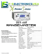 F-S Electronics Rangemaster X-Treme Series Instructions preview