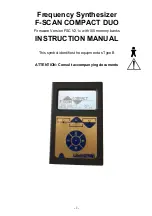 F-SCAN F-SCAN COMPACT DUO Instruction Manual preview