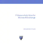 Preview for 1 page of F-SECURE ANTI-VIRUS FOR MICROSOFT EXCHANGE 8.00 - Administrator'S Manual