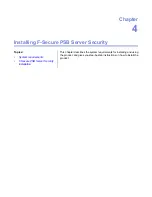 Preview for 19 page of F-SECURE PSB - ADMINISTRATORS GUIDE Manual