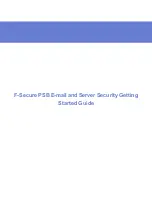 F-SECURE PSB E-MAIL AND SERVER SECURITY Started Manual preview