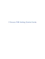 F-SECURE PSB Getting Started Manual preview