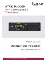 F.u.n.k.e. ATR833A-OLED Operation And Installation preview