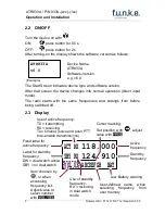 Preview for 10 page of F.u.n.k.e. ATR833A-OLED Operation And Installation