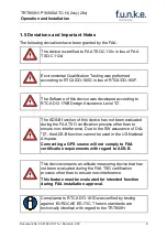 Preview for 9 page of F.u.n.k.e. TRT800H-LCD Operation And Installation