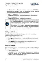 Preview for 16 page of F.u.n.k.e. TRT800H-LCD Operation And Installation